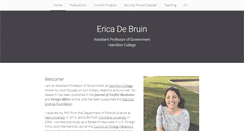 Desktop Screenshot of ericadebruin.com