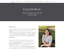 Tablet Screenshot of ericadebruin.com